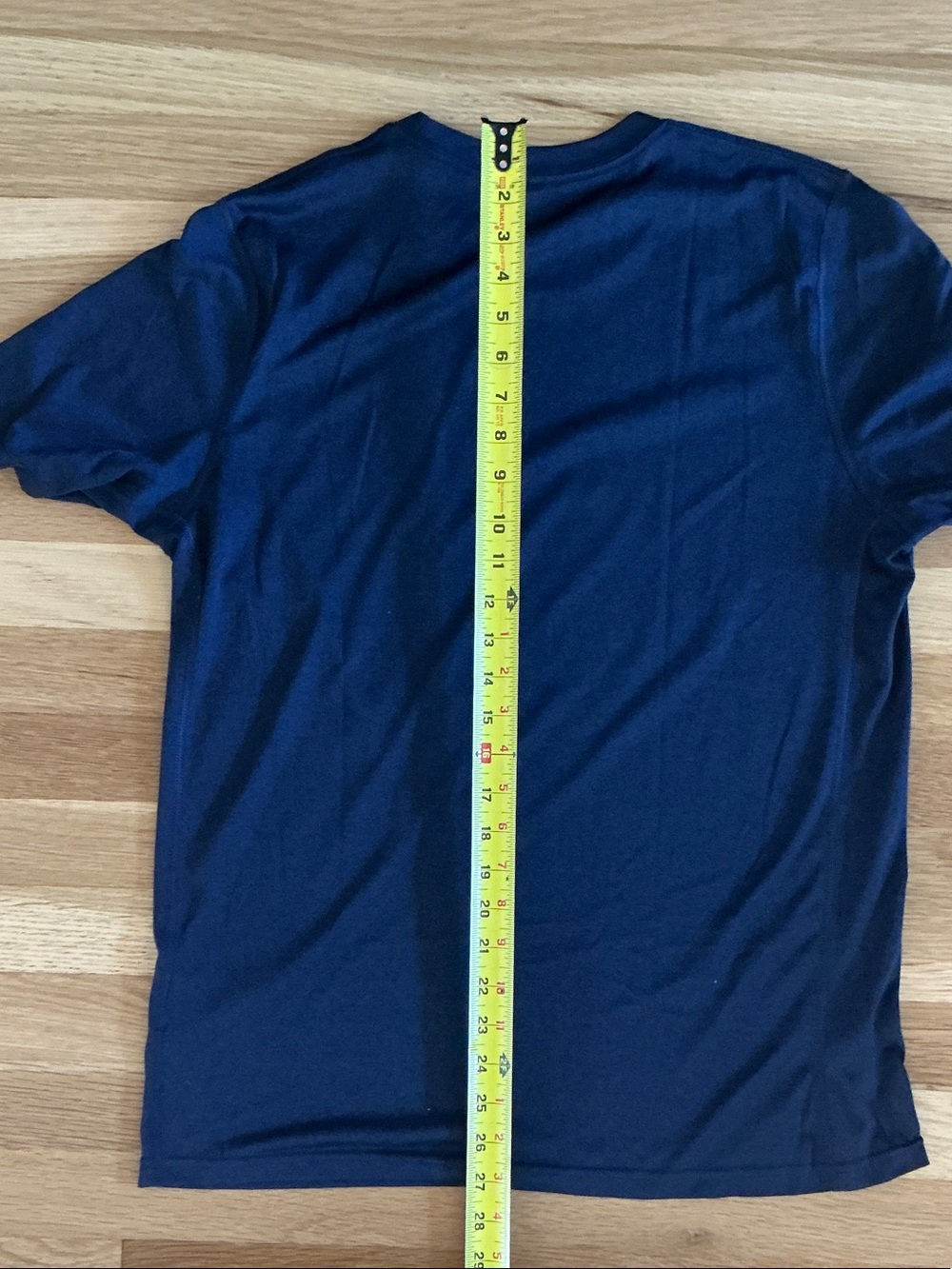 Nike Navy Short-Sleeve Dri-FIT Athletic Tee with White Swoosh - Picture 4 of 4